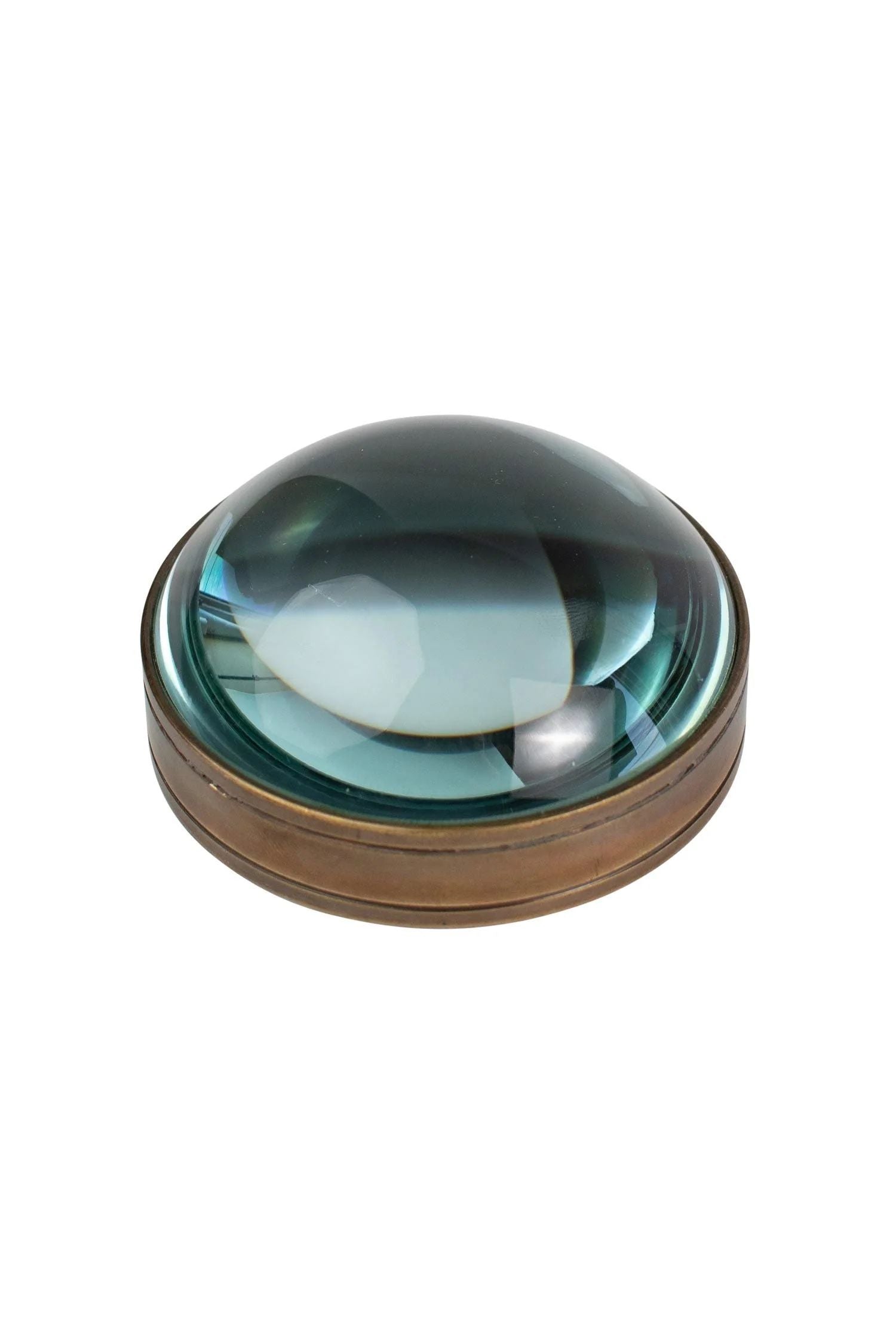 Brass Magnifying Paperweight