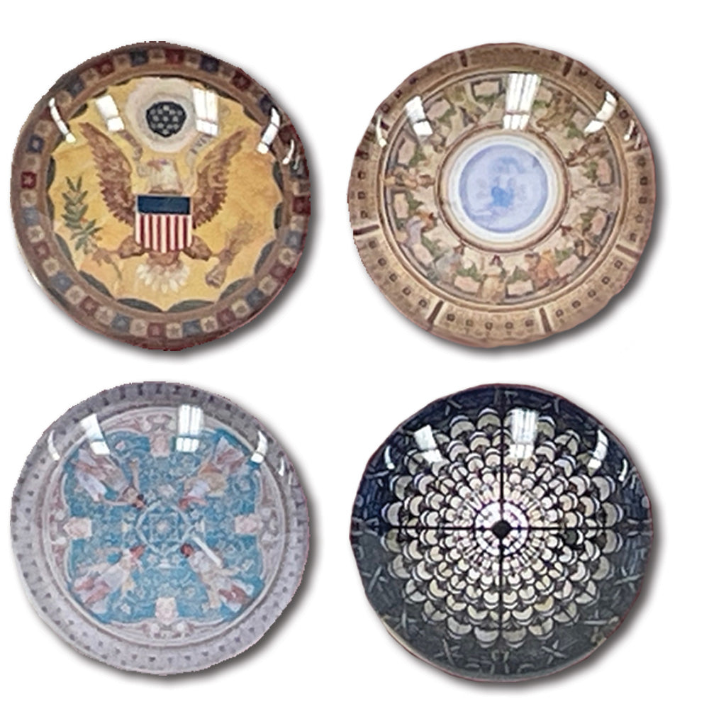 Pinnacle Dome Glass Magnet Set