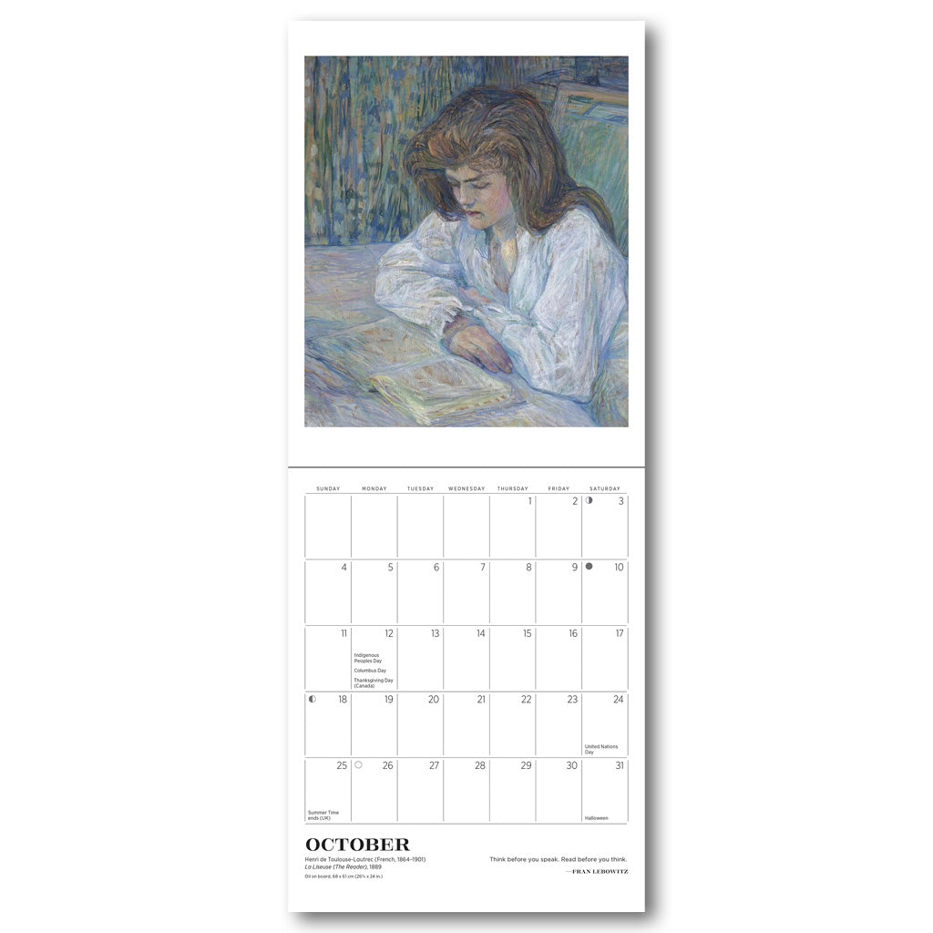 Reading Women 2026 Mini Calendar