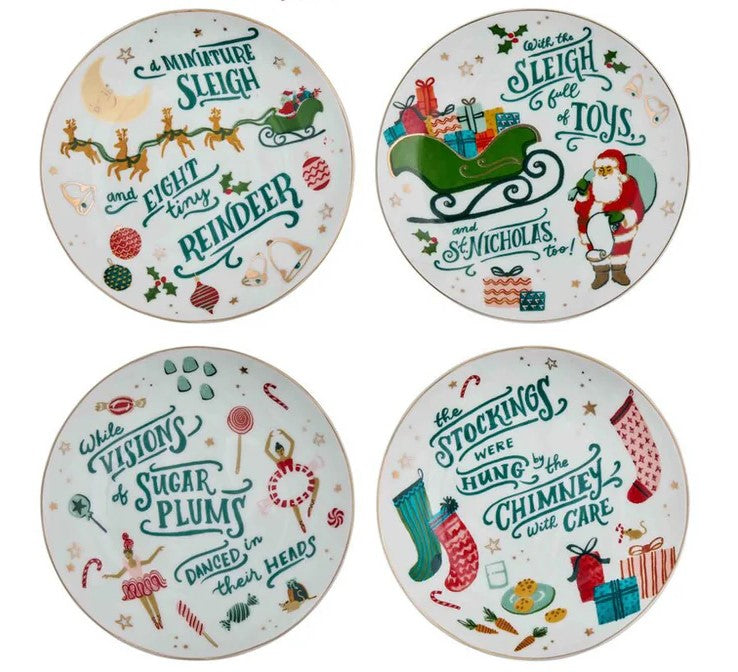 'Twas the Night Before Christmas Plate Set