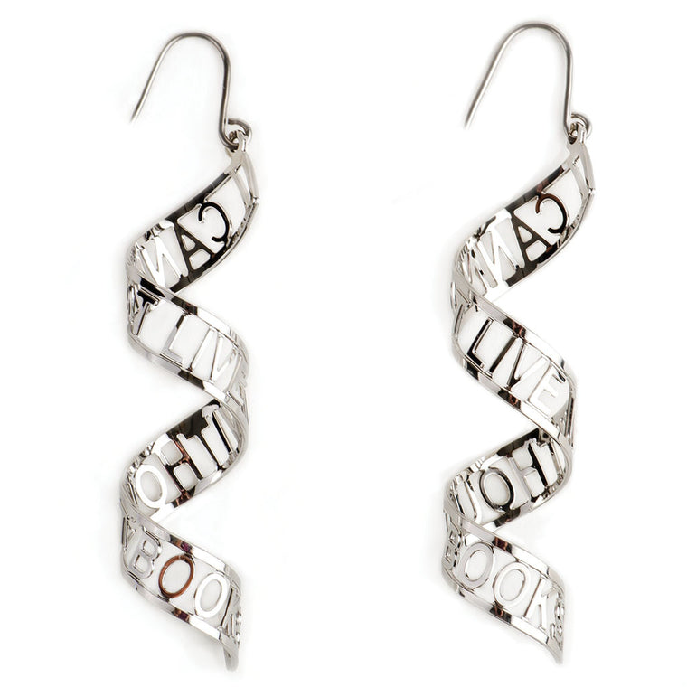 ‘I Cannot Live Without Books' Earrings