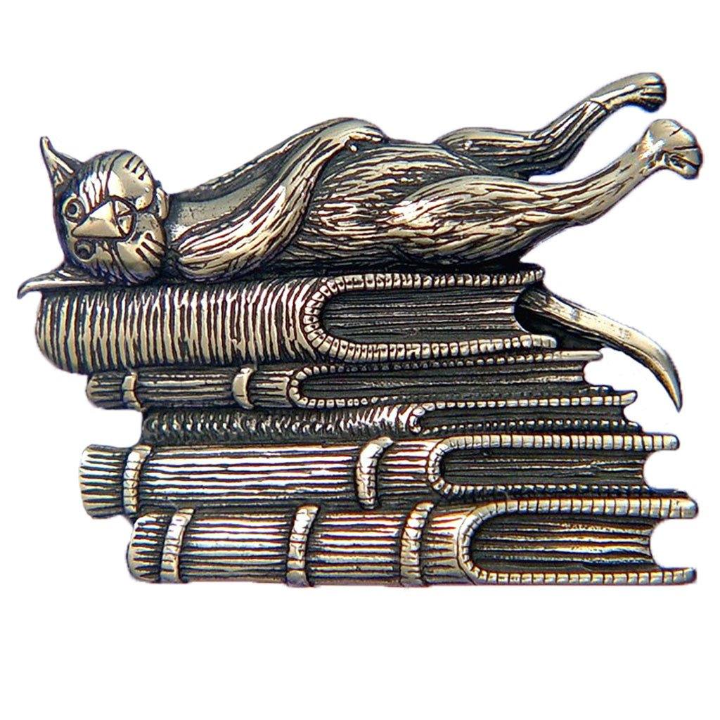 Cat on Book Stack. Kitty Classics Print Has the Look of an Ink Drawing With  Color. Art Print on Dictionary Page. 
