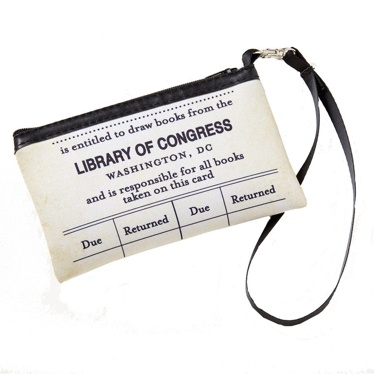 Library Card Wristlet