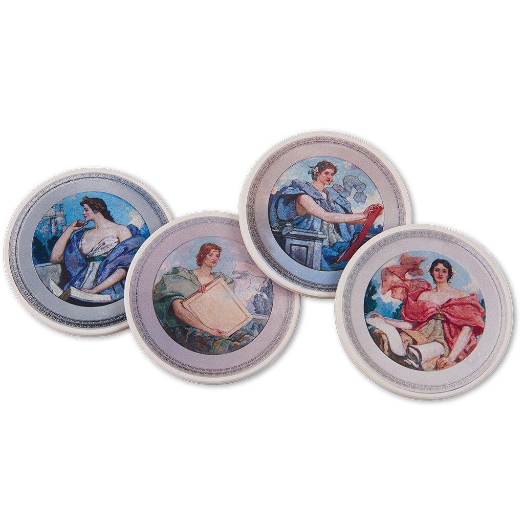 Reading Women Coaster Set - Library of Congress Shop