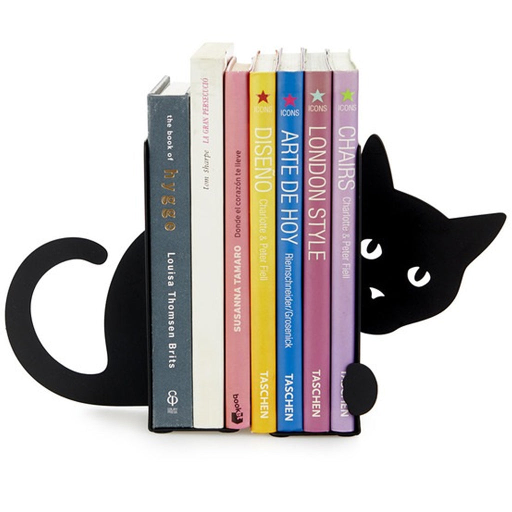 Hiding Cat Bookends