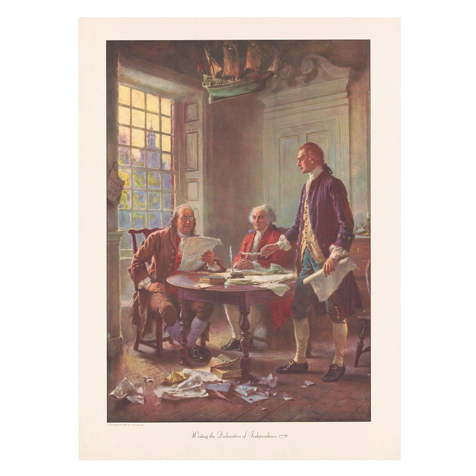 Writing the Declaration of Independence, 1776 - Library of Congress Shop