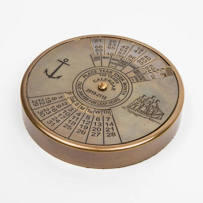 100 Year Brass Calendar