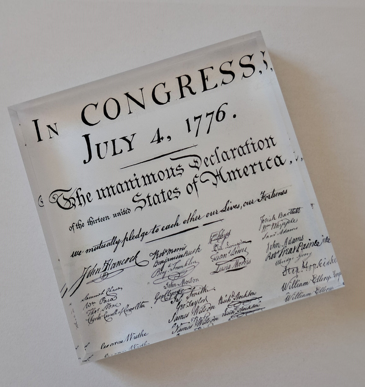 Declaration Paperweight