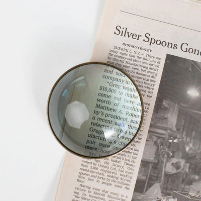 Brass Magnifying Paperweight