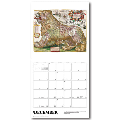 Antique Maps 2026 Wall Calendar