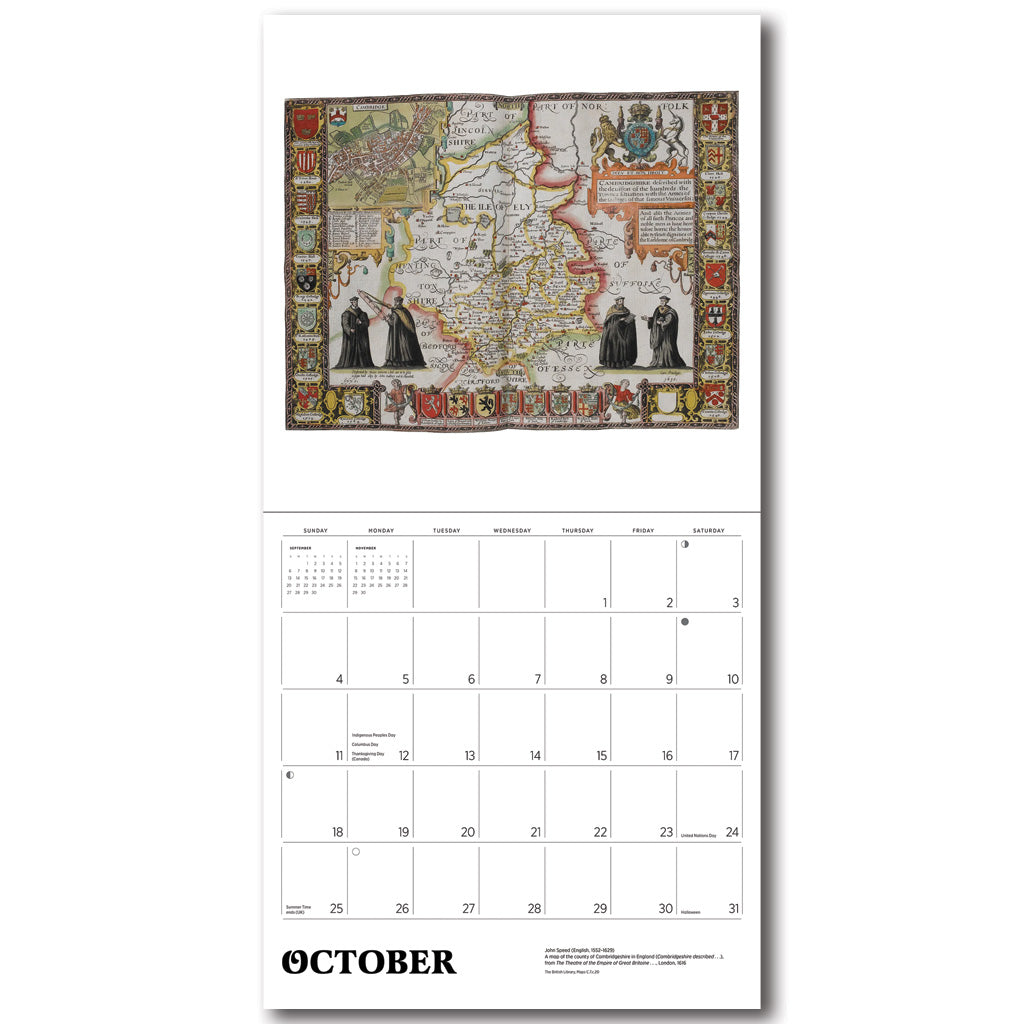 Antique Maps 2026 Wall Calendar