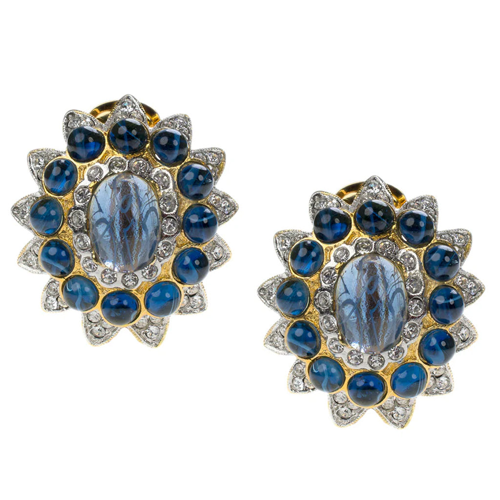 Barbara Bush Sapphire Earrings