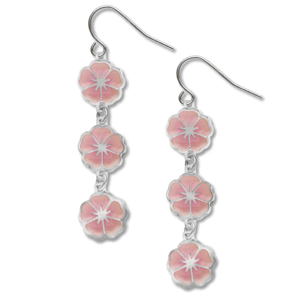 Triple Cherry Blossom Earrings