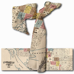 Washington D.C. 1888 Map Scarf