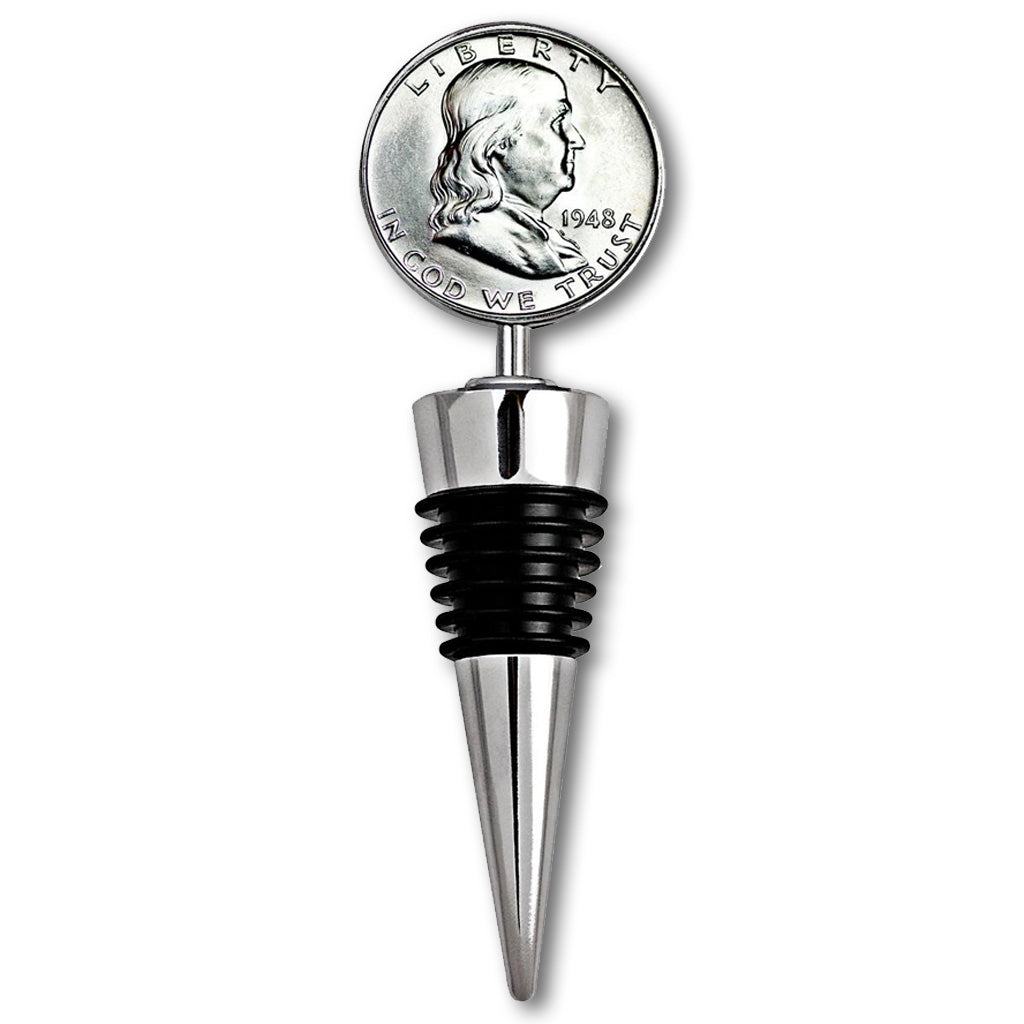 Half Dollar Coin Wine Stopper