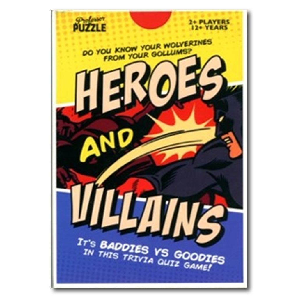 Heroes and Villains Trivia Cards