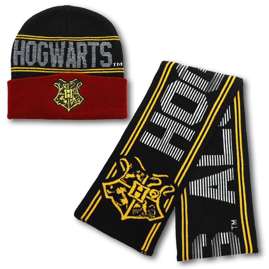 Youth Hogwarts Beanie & Scarf Set