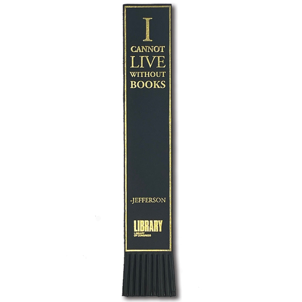 I Cannot Live Leather Bookmark