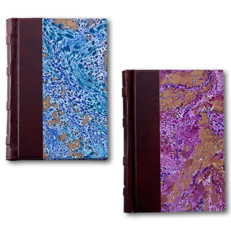 Marbled Leather Journal