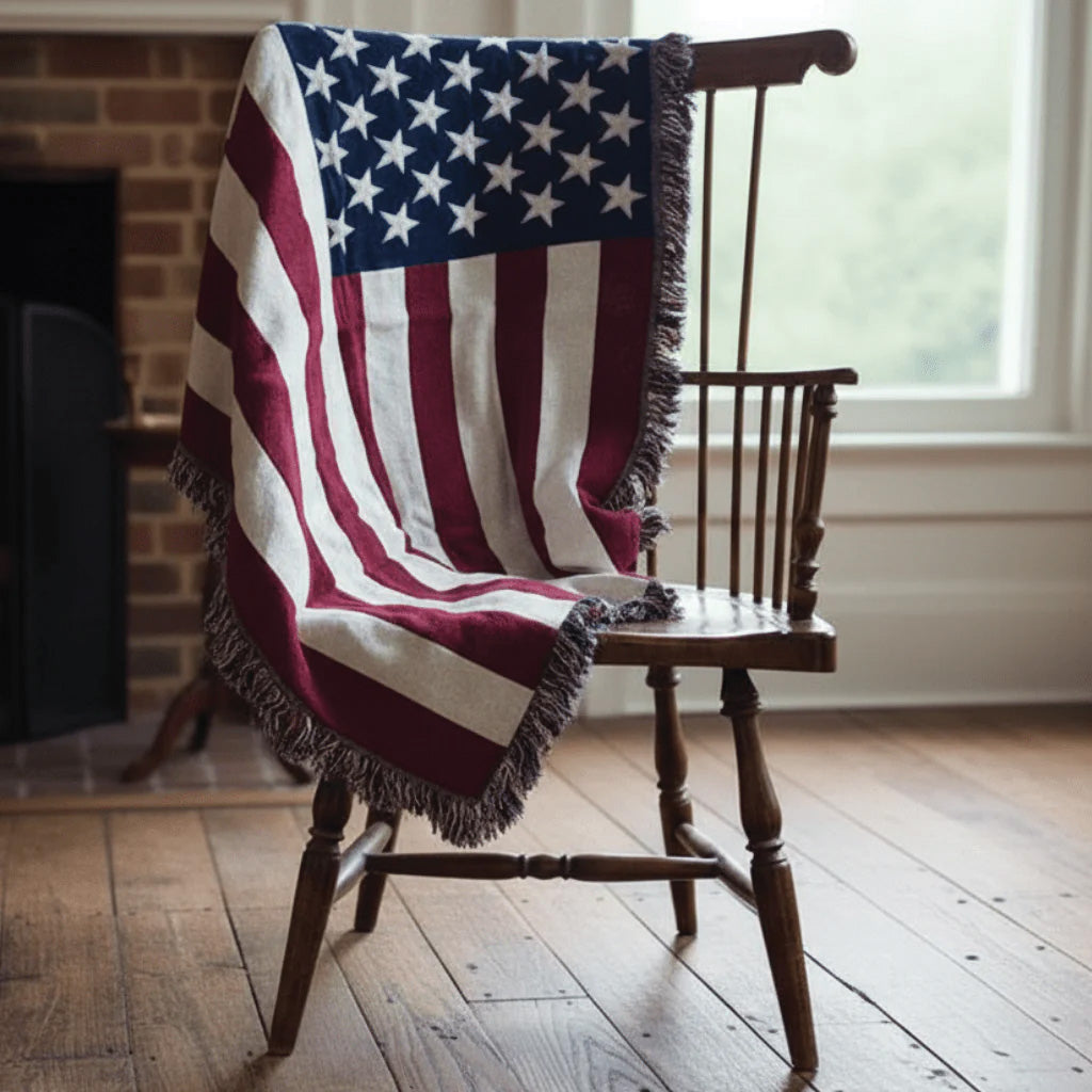 American Flag Throw