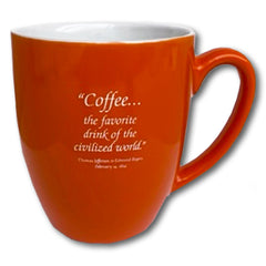 Orange Coffee Quote Mug