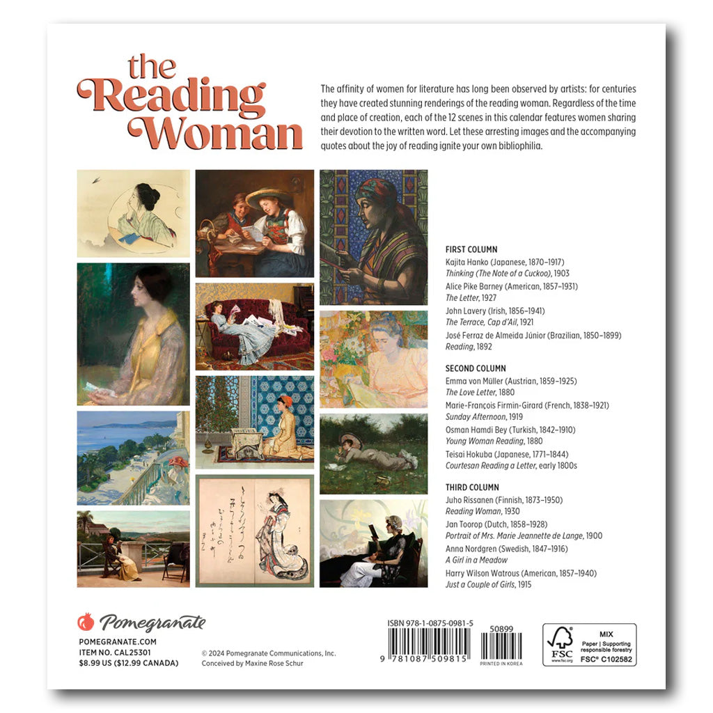 2025 Reading Women Mini Calendar