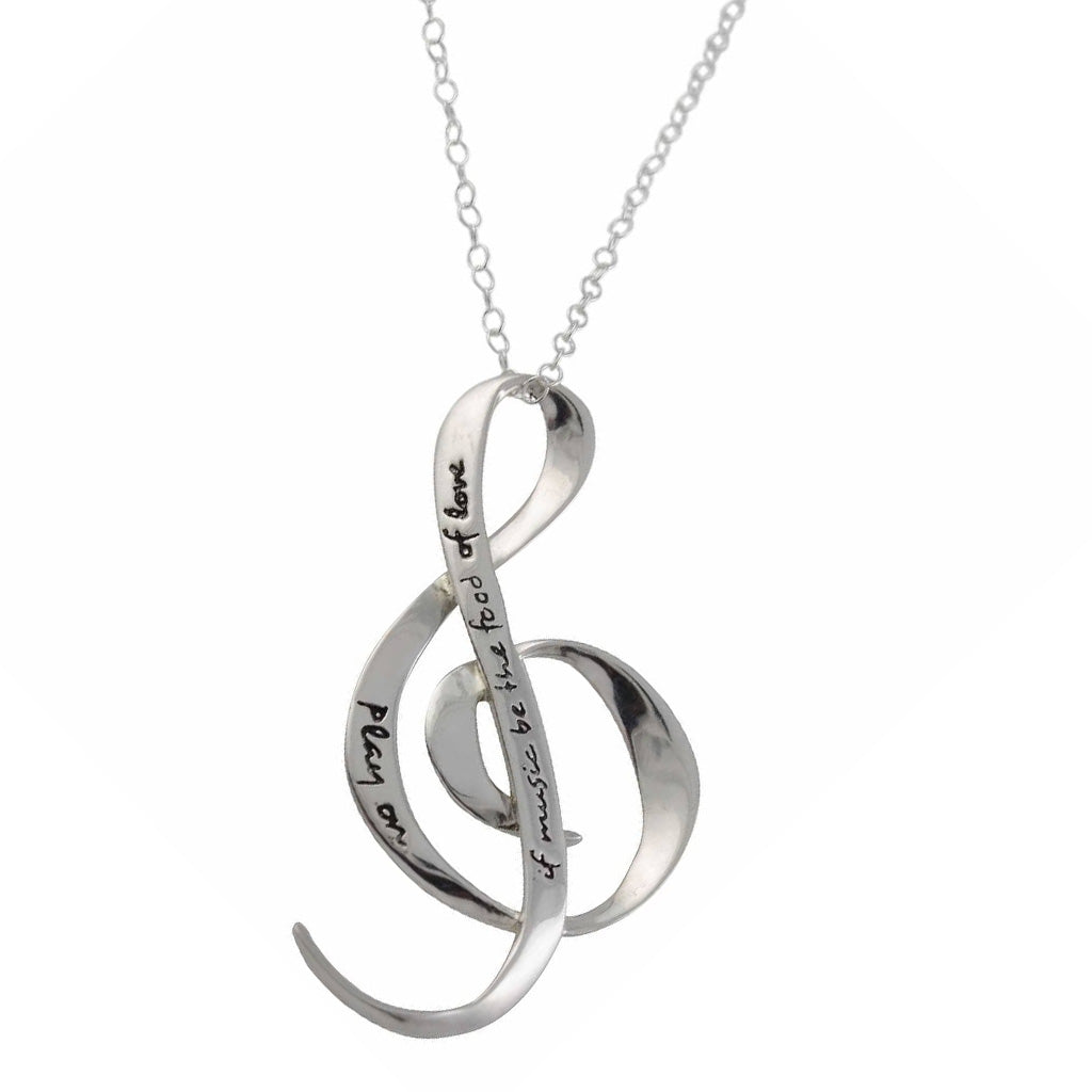 Shakespeare G Clef Necklace