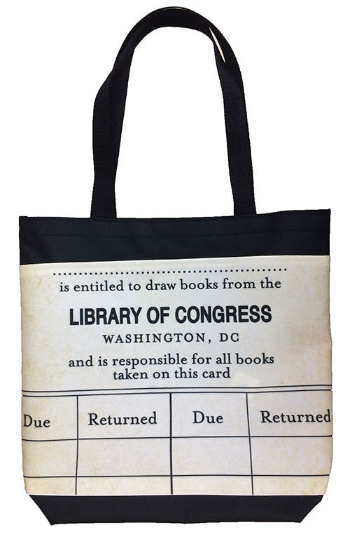 Library Card Tote Bag - Library of Congress Shop