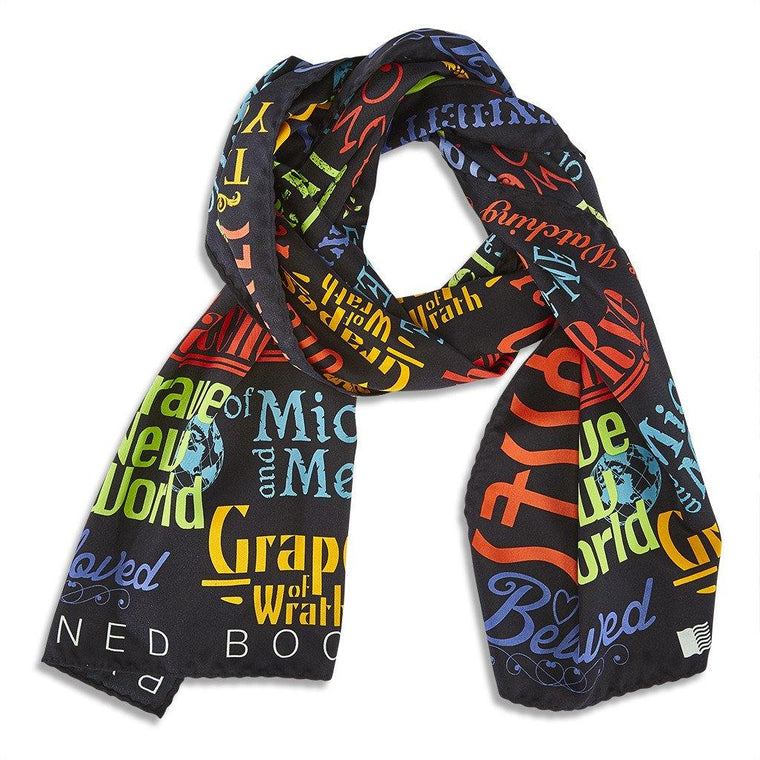 Banned Books Literary Scarf