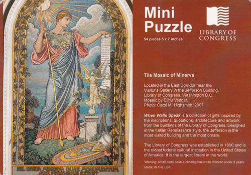 Minerva Mini Puzzle - Library of Congress Shop