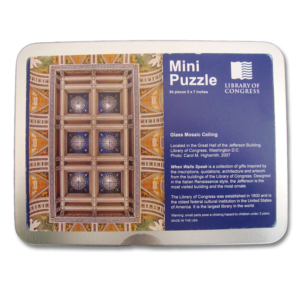 Mosaic Ceiling Mini Puzzle - Library of Congress Shop