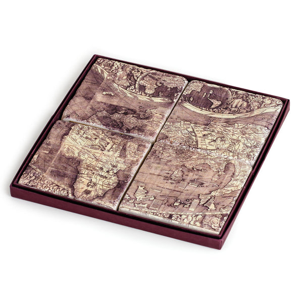 Waldseemuller Map Coasters - Library of Congress Shop