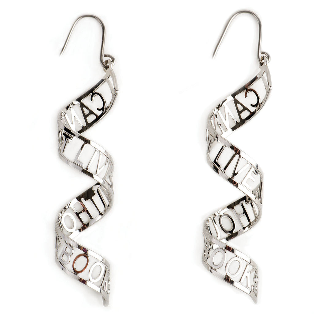 ‘I Cannot Live Without Books' Earrings - Library of Congress Shop