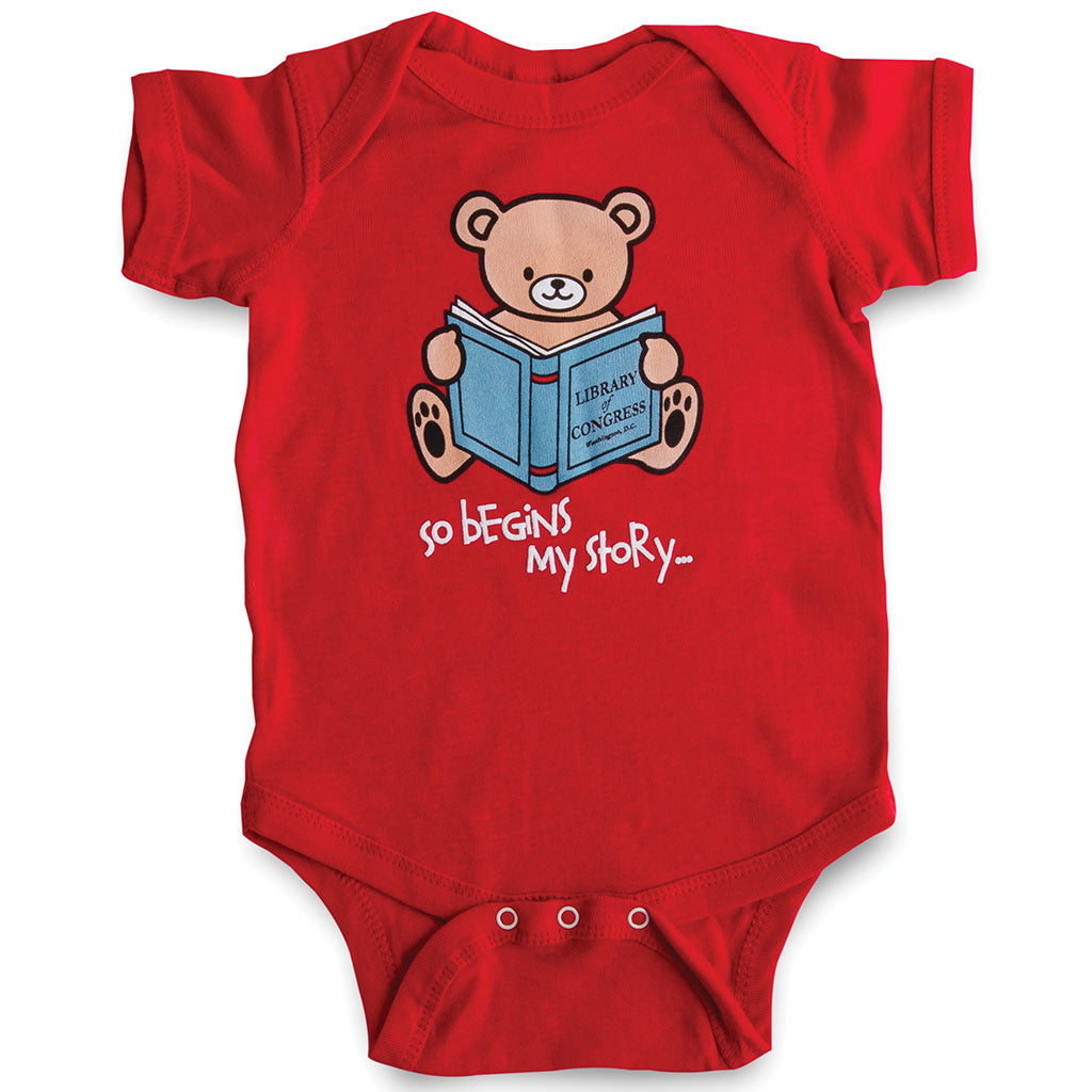 My Story Begins Onesie - Library of Congress Shop