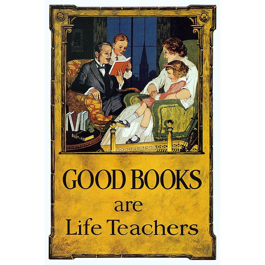 Good Books are Life Teachers Print - Library of Congress Shop