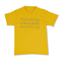 I Cannot Live Without Books Kids T-Shirt - Library of Congress Shop