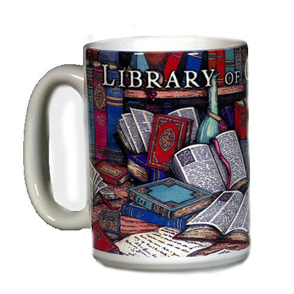 Painted Book Mug - Library of Congress Shop