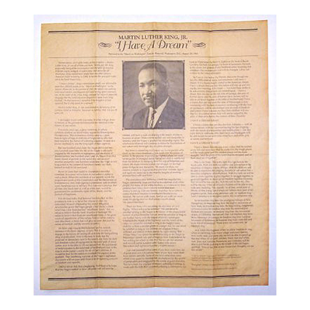 Martin Luther King Jr. I Have a Dream Speech - Library of Congress Shop