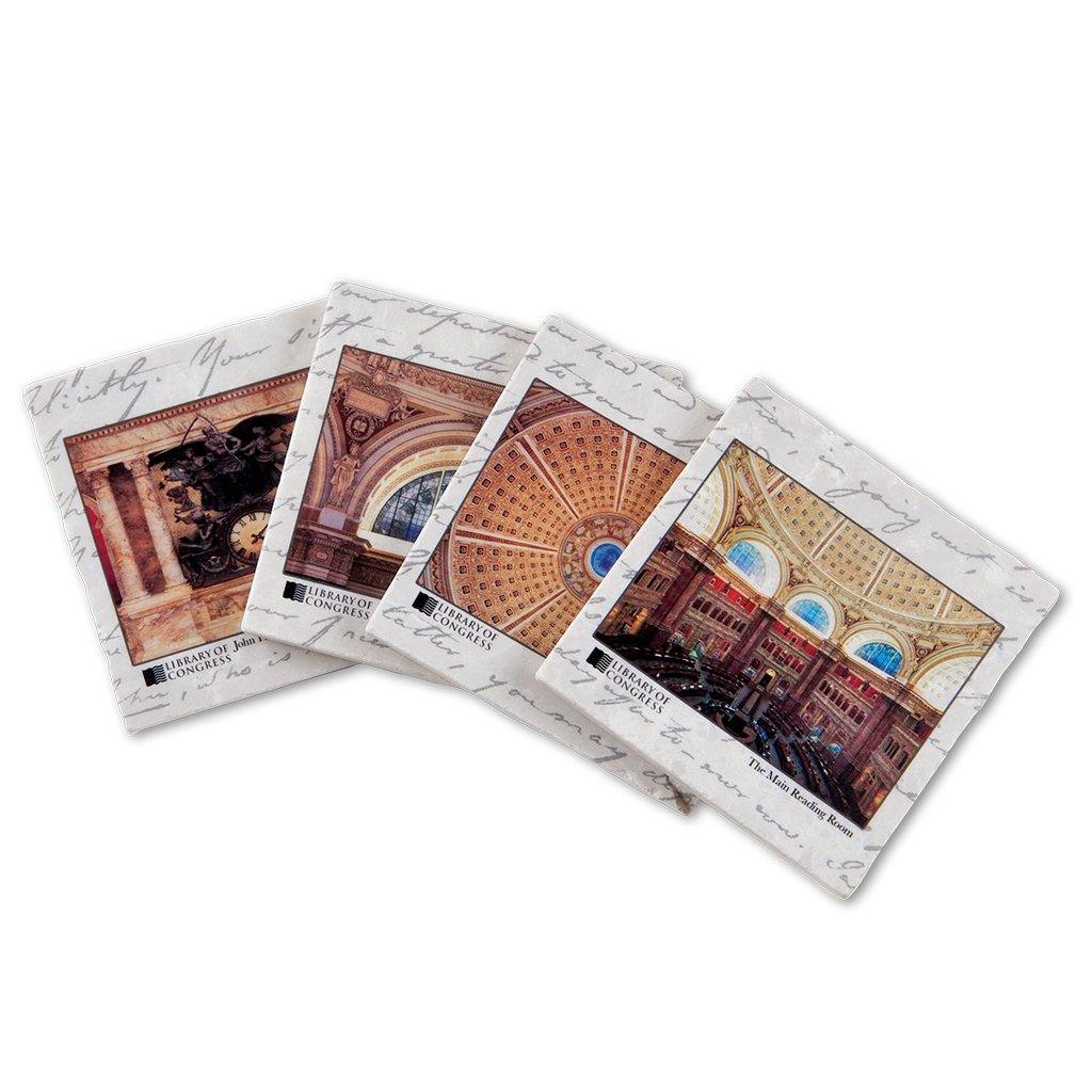 Main Reading Room Coaster Set - Library of Congress Shop