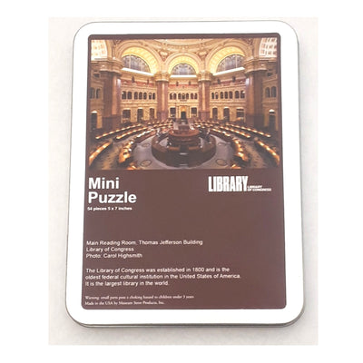 Main Reading Room Mini Puzzle - Library of Congress Shop