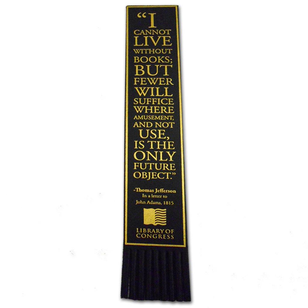 I Cannot Live Leather Bookmark - Library of Congress Shop