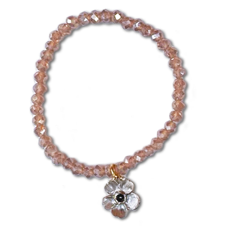 Cherry Blossom Charm Bracelet