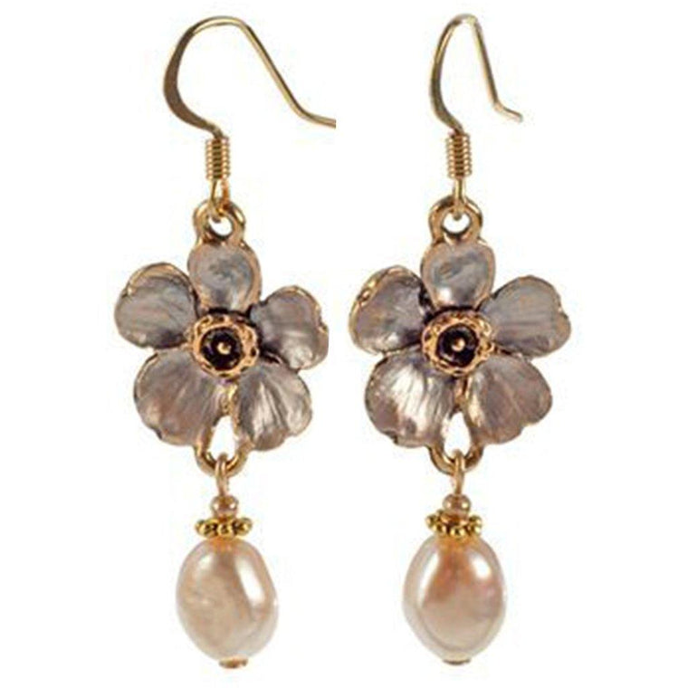 Cherry Blossom and Pearl Earrings