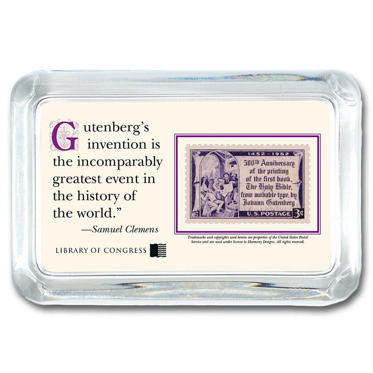 Gutenberg Bible Paperweight