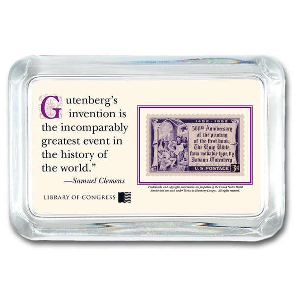 Gutenberg Bible Paperweight - Library of Congress Shop