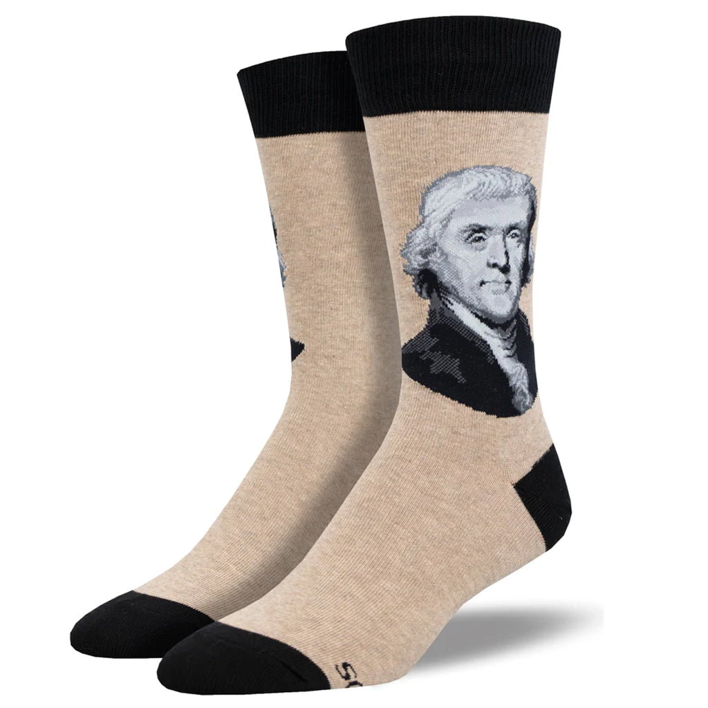 Thomas Jefferson Portrait Socks