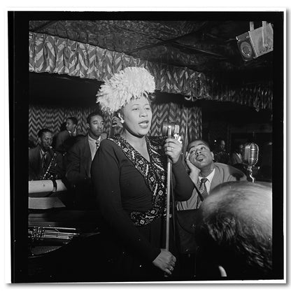 William P. Gottlieb (1917–2006), Ella Fitzgerald and Dizzy Gillespie, New York City, 1947. Film negative. Music Division, Library of Congress.