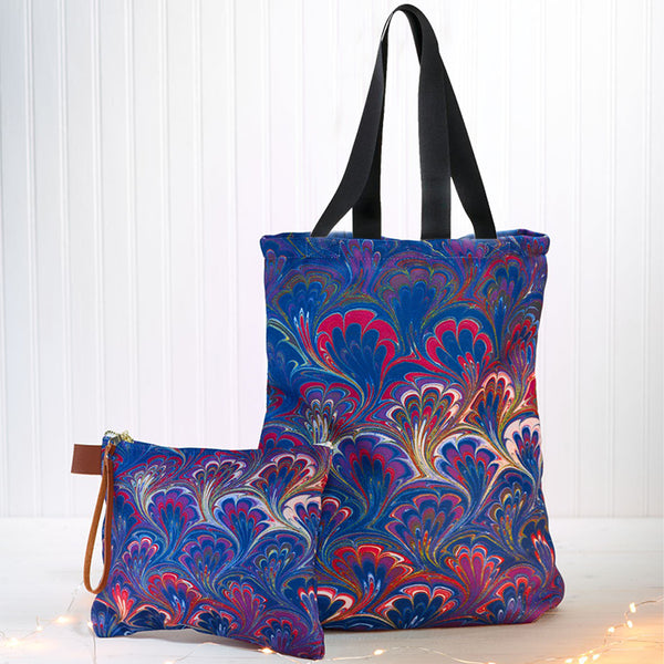 Marbleized Tote