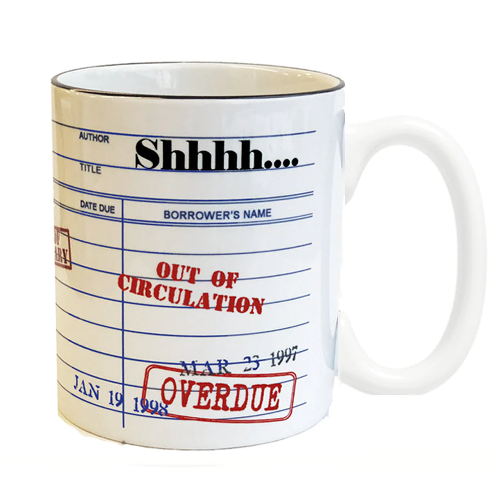 Shhhh Library Sign Shhhh Library Card Mug – Library of Congress Store