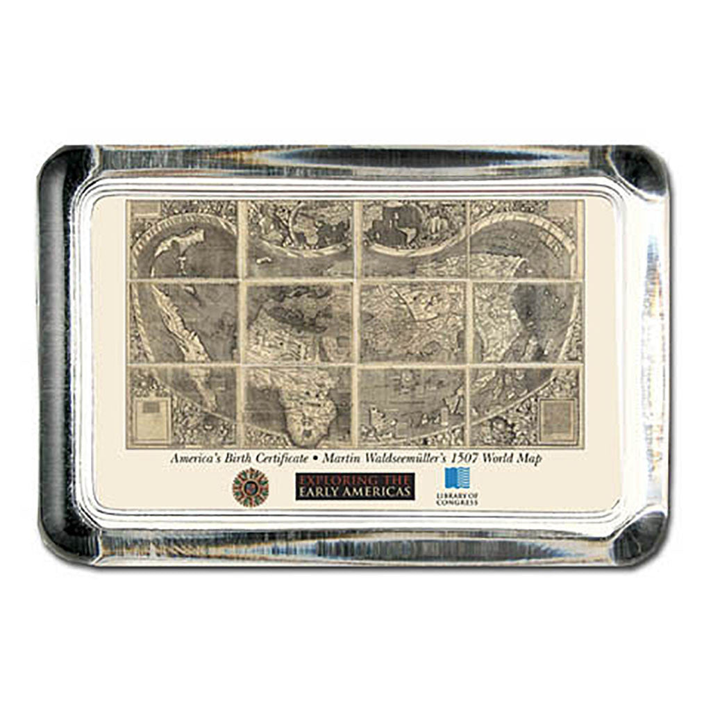 Waldseemuller Map Paperweight - Library of Congress Shop